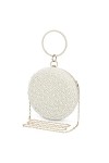 UBORSE Sac de Soirée Pochette Mariage en Paillettes Brillant Sac à Main Femme en Bandoulière Chaîne Démontable Superbe Cadeau