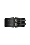 Ceinture Élastique Femme 6 cm Ajustable Ceinture et Boucle Vintage Ceintures Véritable en Cuir de Vachette Marron Noir Réglab