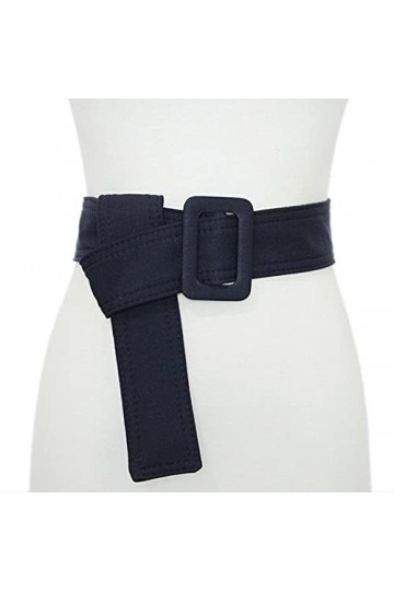 Sethain Canvas Wide Waist Toile Large Ceinture Un jean bleu Élégant Manteau Ceinture de serrage Robe Obi Ceinture pour les fe