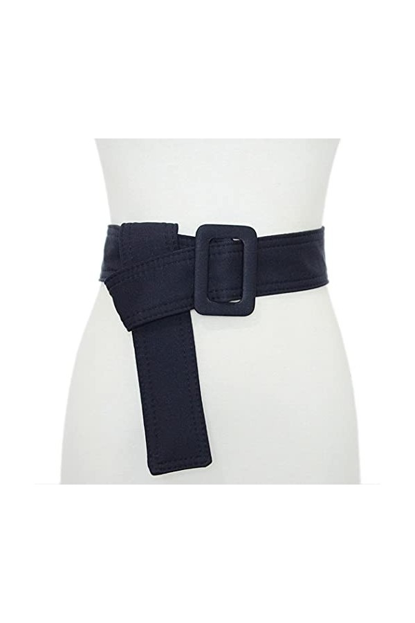 Sethain Canvas Wide Waist Toile Large Ceinture Un jean bleu Élégant Manteau Ceinture de serrage Robe Obi Ceinture pour les fe