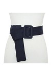 Sethain Canvas Wide Waist Toile Large Ceinture Un jean bleu Élégant Manteau Ceinture de serrage Robe Obi Ceinture pour les fe