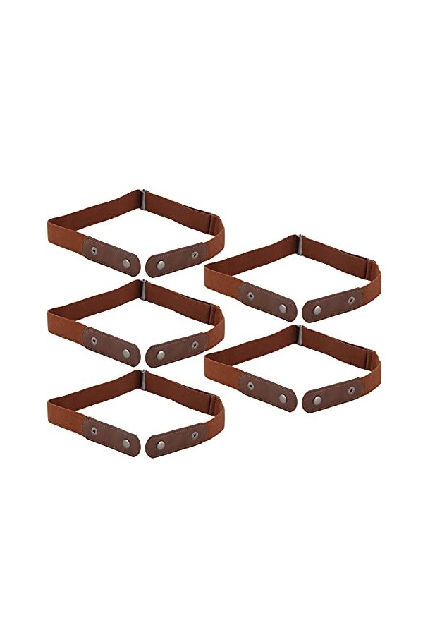 Ceinture élastique, 5 Pièces sans Boucle pour Jeans, Shorts, Pantalons, Réglable, Invisible, Extensible, Ceinture, Ceintures,