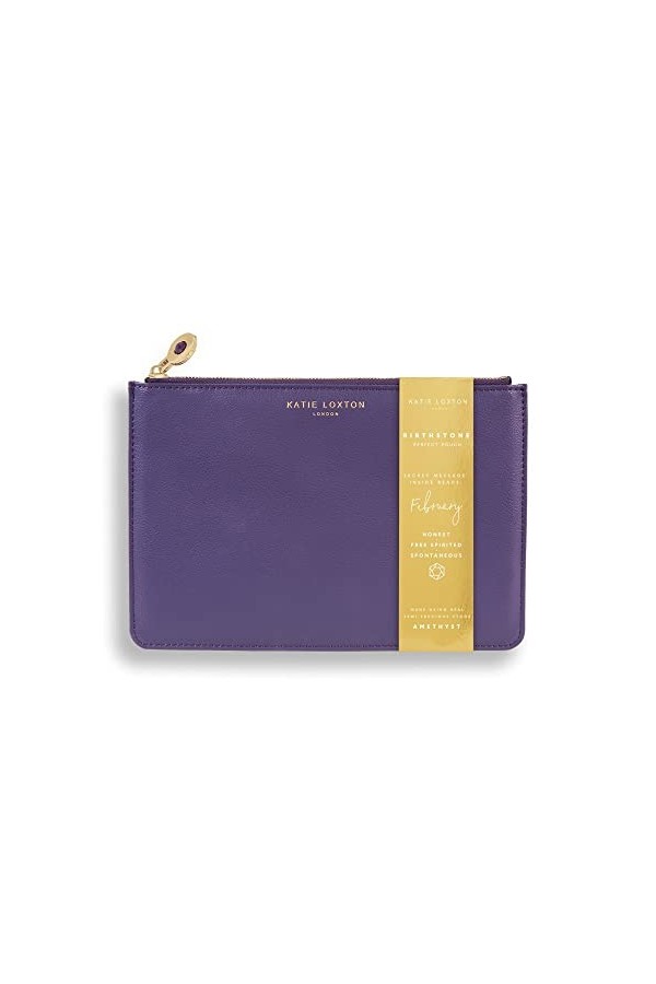 Katie Loxton Pochette cadeau parfaite avec pierre de naissance | Pochette personnalisée pour votre mois danniversaire | Sac 