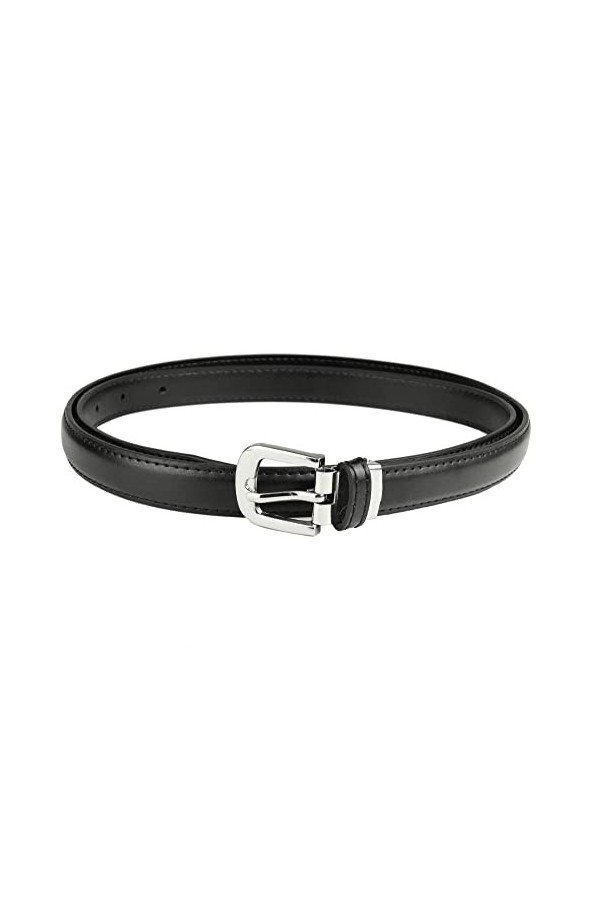 irisaa Ceinture en cuir pour femme - Ceinture en jean - Ceinture en cuir - Pour jeans, pantalons, robe raccourcie, Noir , 95 