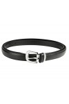 irisaa Ceinture en cuir pour femme - Ceinture en jean - Ceinture en cuir - Pour jeans, pantalons, robe raccourcie, Noir , 95 