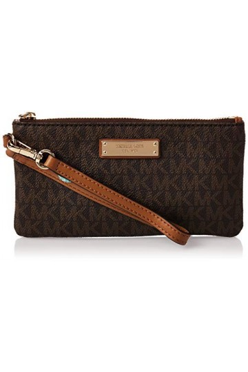 Michael Kors Wristlets, Pochettes femme, Marron Brown , 3x4x7.25 cm W x H L 