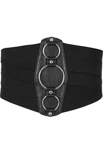 BlackButterfly 7 Pouces de Large Treillis Élastique Ceintur Noir, M 