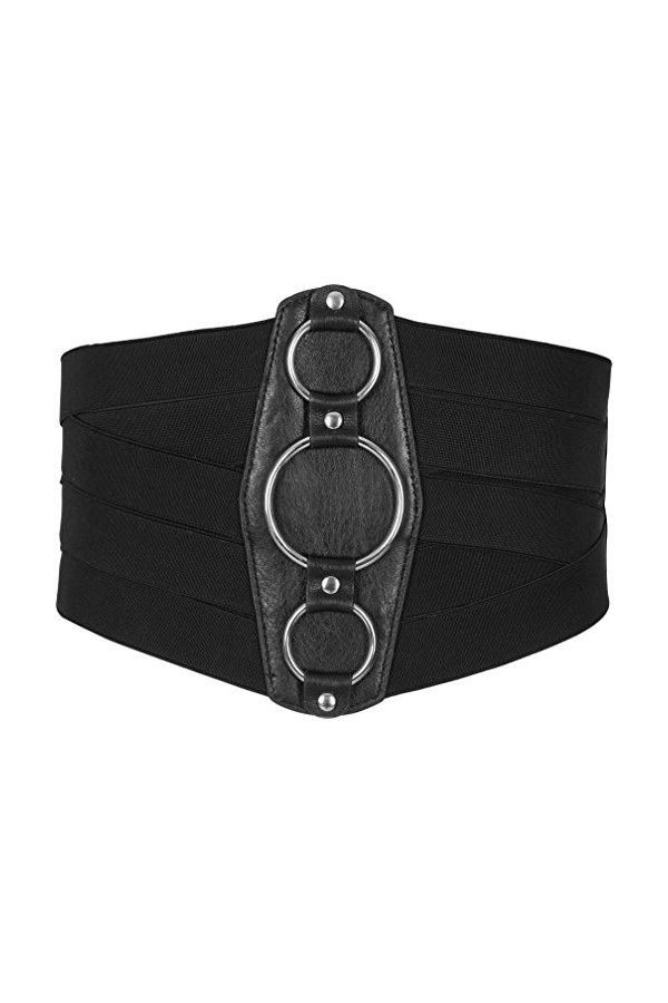 BlackButterfly 7 Pouces de Large Treillis Élastique Ceintur Noir, M 