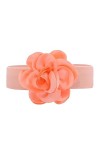 Ceinture Élastique avec Fleur Accessoire Mode Chic Uni Femmes rose, Taille unique 