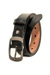 AmyKer Ceinture en cuir véritable pour femme 2,8 3,3 cm avec boucle en alliage pour jeans, shorts, pantalons, robe, cadeau, N