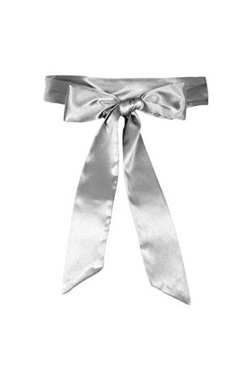 BlackButterfly Mariage Noeud Papillon Demoiselle dhonneur de Bal Ceinture de Satin Argenté, 15W / 250L 