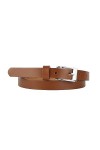 Mix Your Beauty MYB Ceinture pour femme 100 % cuir véritable – hauteur 20 mm – sans couture – Fabriqué en Italie, Noir , 95-1