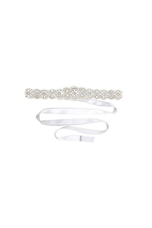 Ceinture de mariage en strass faite à la main avec ruban pour demoiselle dhonneur, Or rose 1, Medium