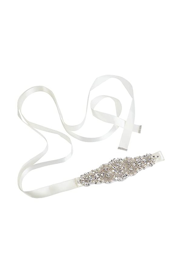 craspire Strass Ceinture de Mariée Robe de Mariée Ceinture Sash Applique Perles Perlée Sparkle Ceinture Fabriqués à la Main A