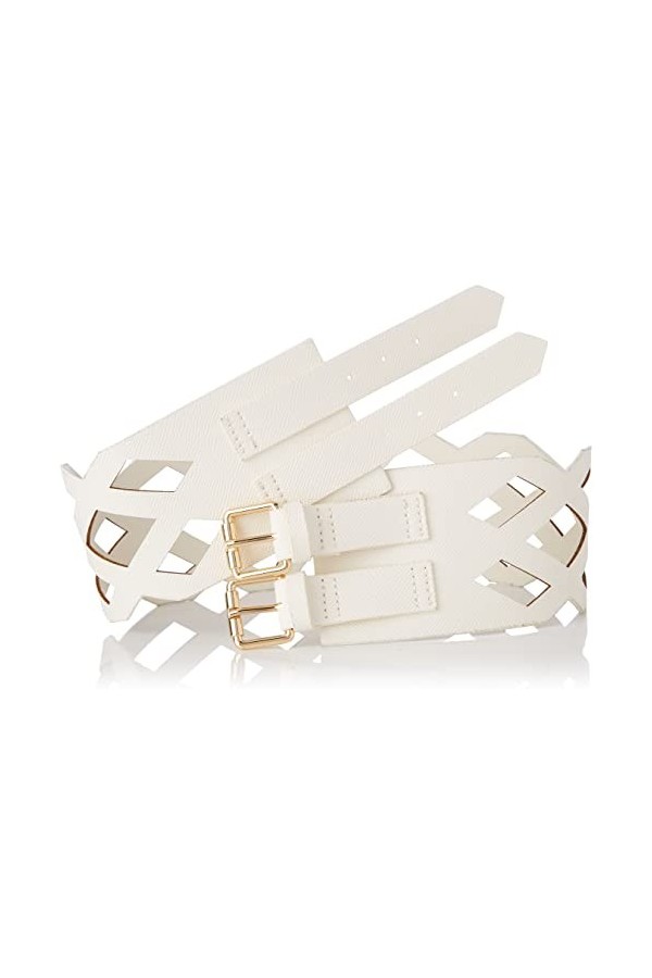 United Colors of Benetton Ceinture 6cutdl00d, Marron 910, S Lot de 2 Femme