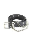Piccola Lala It-pl-aymblt-000136 Belt, Noir, XL Femme