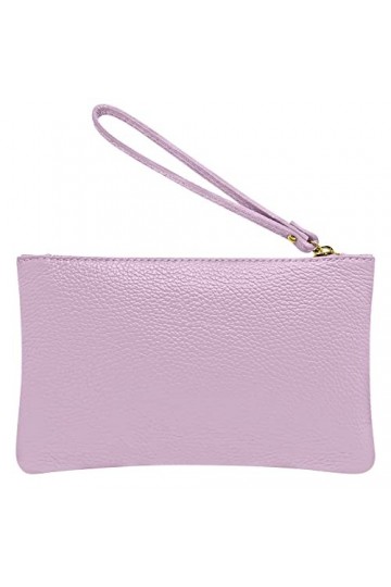 Parubi Pochette à Main Petite pour Femme, Mini Sac à Main en Cuir Souple Véritable Fabriqué en Italie, Pochette avec Cordon e