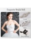 URROMA Black Wedding Bridal Belt Crystal strass Belt demoiselle dhonneur robe de mariée ceinture femme accessoires robes ass