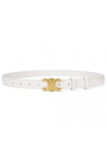 Aodexius Ceinture Femme Mode Creux Boucle Ceinture en Cuir pour Jeans Casual Pantalons, Blanc., taille unique