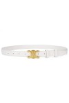Aodexius Ceinture Femme Mode Creux Boucle Ceinture en Cuir pour Jeans Casual Pantalons, Blanc., taille unique