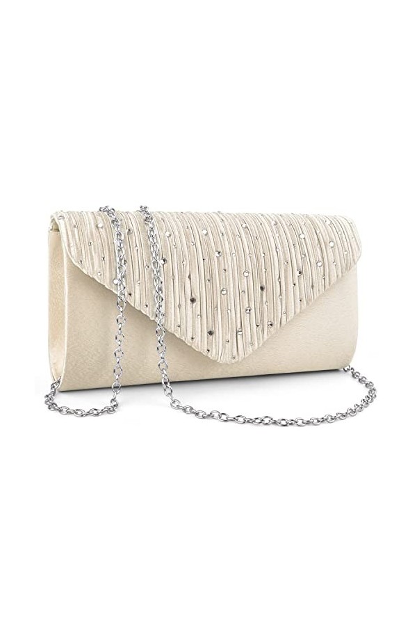 TINDTOP Pochette pour femme, pochette de soirée formelle à bandoulière, sac à main de fête, mariage, cocktail, bal de fin da