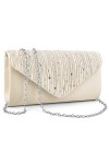 TINDTOP Pochette pour femme, pochette de soirée formelle à bandoulière, sac à main de fête, mariage, cocktail, bal de fin da