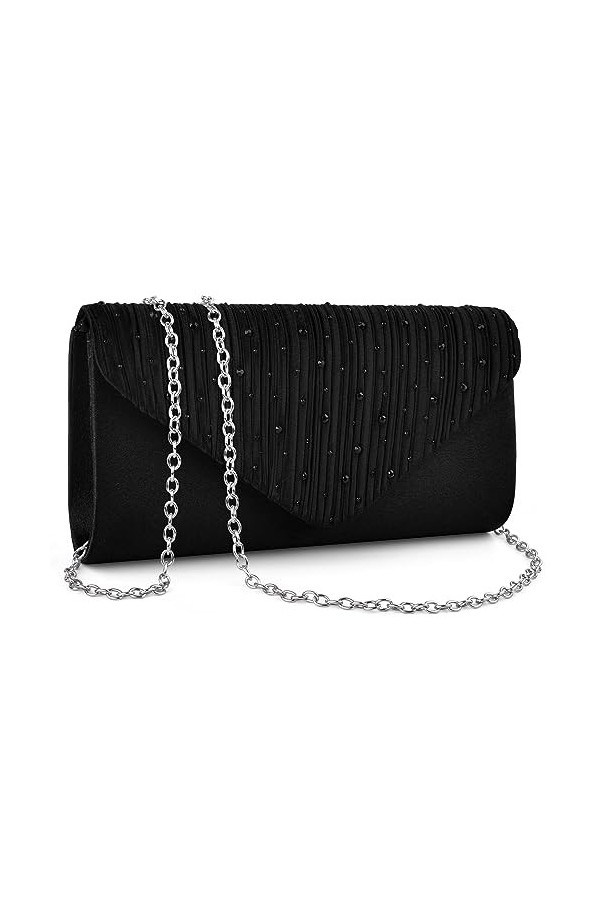 TINDTOP Pochette pour femme, pochette de soirée formelle à bandoulière, sac à main de fête, mariage, cocktail, bal de fin da