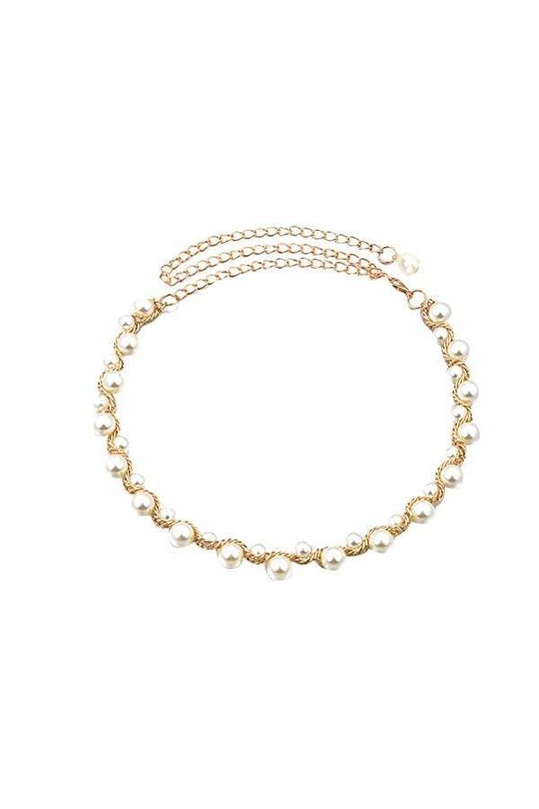 SOIMISS Collier tendance avec perles faites à la main pour mariage, ceinture de mariée, ceinture, ceinture, ceinture, ceintur