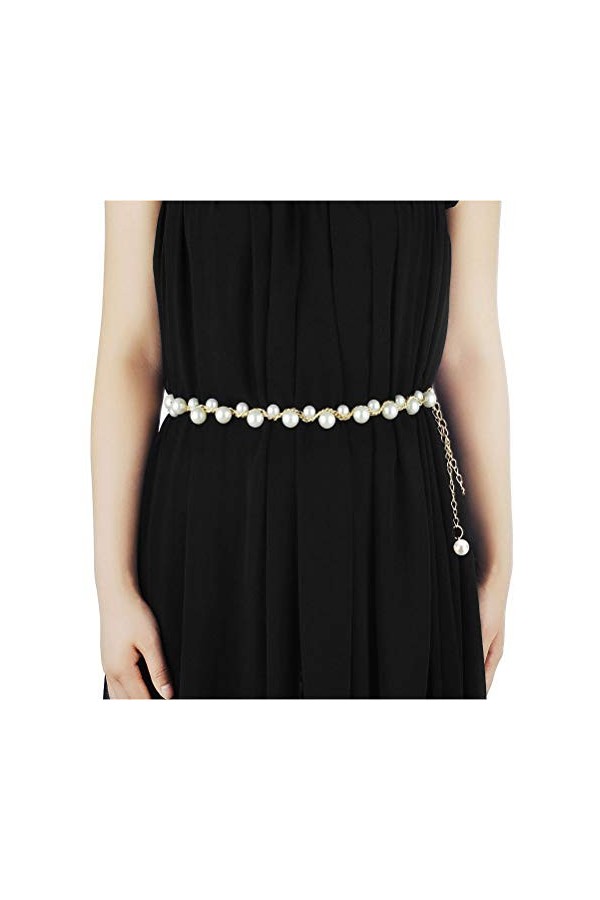 SOIMISS Collier tendance avec perles faites à la main pour mariage, ceinture de mariée, ceinture, ceinture, ceinture, ceintur