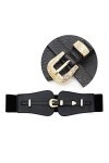 Ceinture élastique large pour femme, ceinture élastique noire vintage pour robe, combinaison, chemise, manteau long, pull en 