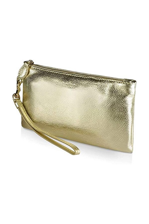 befen Pochette en cuir, petit sac à bandoulière matelassé pour femme, vert olive, Small