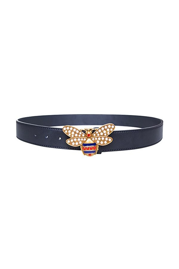 TangSong Ceinture jupe ceinture à boucle de mode classique pour femmes Noir, 120cm 42-44 