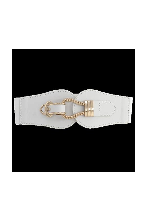 SCOOVY 1 Pc Femmes Mode Large Ceintures Grande Boucle Cuir Cummerbunds Ceintures Extensibles Ceinture élastique de Taille pou