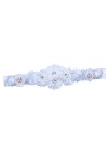 Ceinture de mariée, ceinture de fleurs Ceinture de demoiselle dhonneur Photo Prop Sash Ceintures pour banquets-Blanc