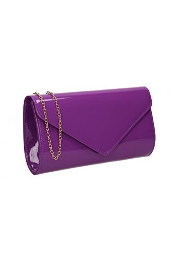 SWANKYSWANS Pochette Alisa Patent Party Bal Soirée, violet, Taille unique