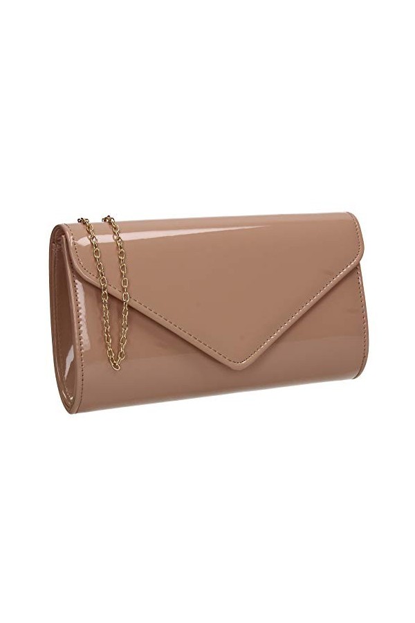 SWANKYSWANS Pochette Alisa Patent Party Bal Soirée, violet, Taille unique