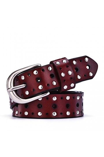 YHKF Ceinture Créateurs De Mode Ceintures Femmes Sangles en Cuir Ceinture Femme Boucles Broches Fantaisie Vintage pour Jeans-