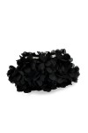 JAMBHALA Pochette de soirée - Sacs à main à motif floral - Petit sac à main pour femme, noir