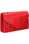 SwankySwans Chantel Pochette en satin pour femme, rose poudré, Taille unique