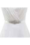 TOPQUEEN Ceinture de Robe de Mariée Strass Ceinture Robe Femme Cristal Rhinestone Ceinture de Mariage Perle Ruban Strass pour