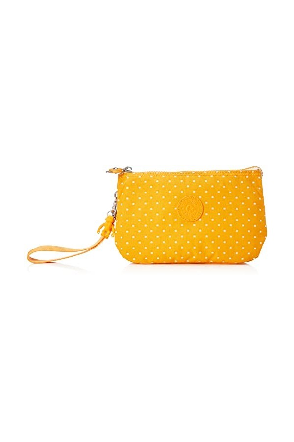 Kipling Creativity XL, Pochettes/étuis Femme, Jaune à Pois Doux, Taille Unique