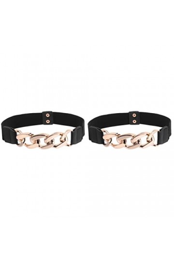 GALPADA 2 Pièces Manteau Élastique à La Mode Approvisionnement pour Cinch Boucle Femmes Ceinture Dames Taille Accessoire Vête