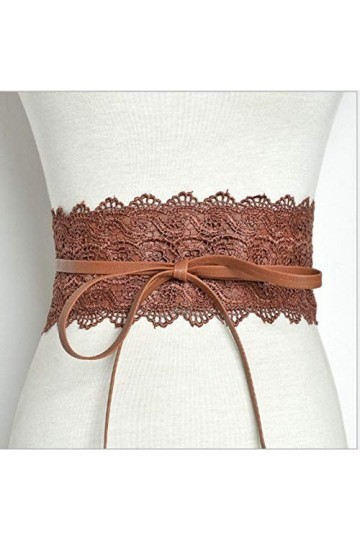 RelaxLife Femmes Robe Ceintures Femmes Ceinture Élastique Vintage Boucle De Dentelle Dames Large Ceintures Corset pour Robe V