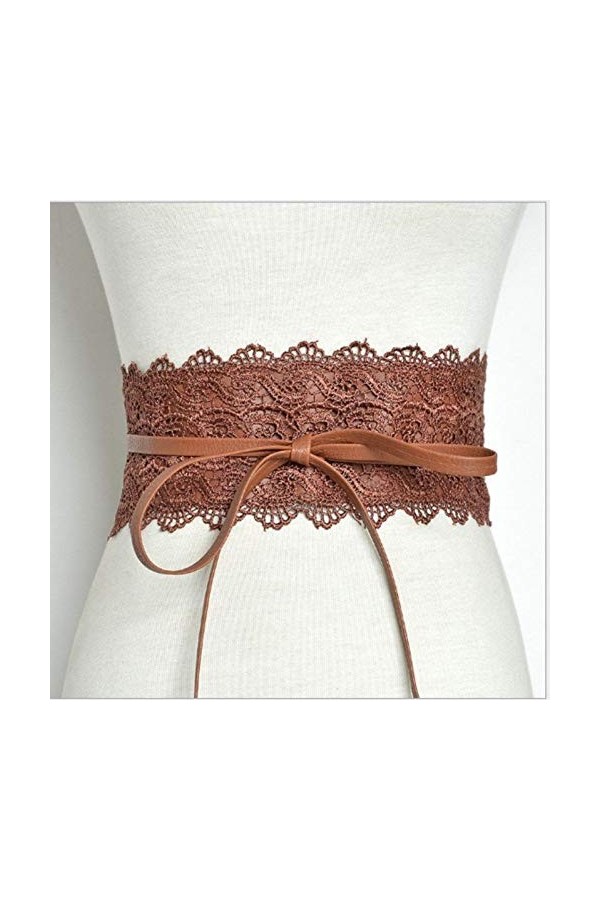 RelaxLife Femmes Robe Ceintures Femmes Ceinture Élastique Vintage Boucle De Dentelle Dames Large Ceintures Corset pour Robe V