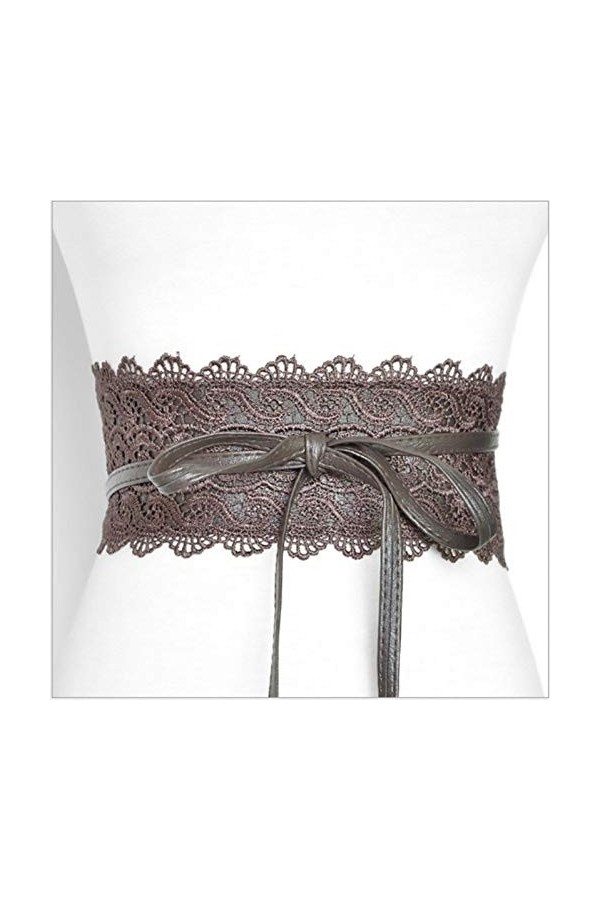 RelaxLife Femmes Robe Ceintures Femmes Ceinture Élastique Vintage Boucle De Dentelle Dames Large Ceintures Corset pour Robe V