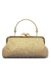 Strass Pochette Sac à Main Femme bandoulière Sac à Main de Dîner Sac de Soirée Mariage Prom de Dames Or