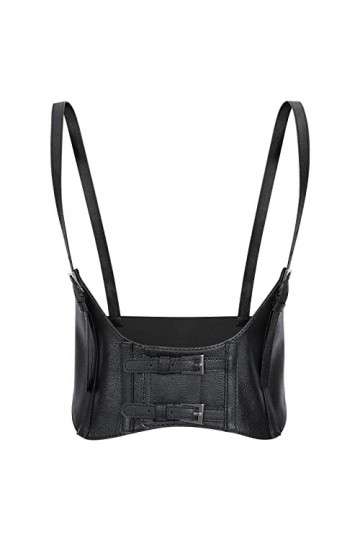 JasGood Ceinture pour femme - Ceinture Steampunk sous la poitrine - Pour robe - Costume dHalloween, Noir 01 , Für Taillenum