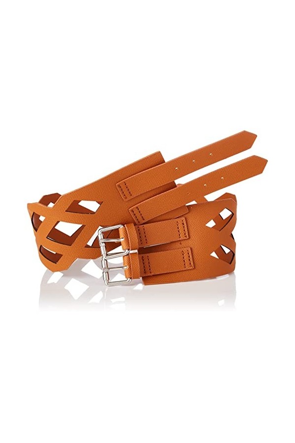 United Colors of Benetton Ceinture 6cutdl00d, Marron 910, S Lot de 2 Femme