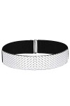Coucoland Ceinture de Taille en Métal pour Femme Argent 