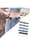 Ceintures éLastiques Invisibles Sans Boucle Femme Ceinture sans Boucle Invisible Unisexe Pour Jeans Pantalon Robe Ceinture Un